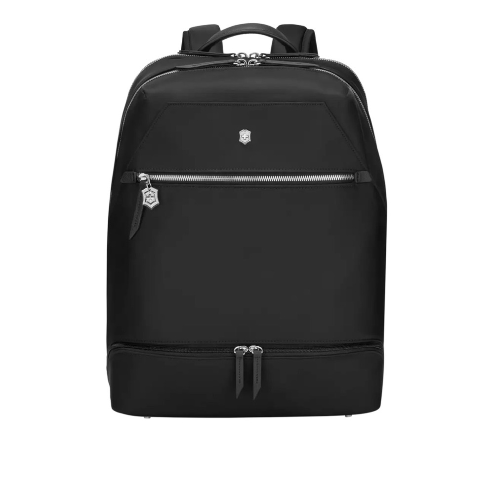 Black Victorinox - Victoria signature deluxe backpack.